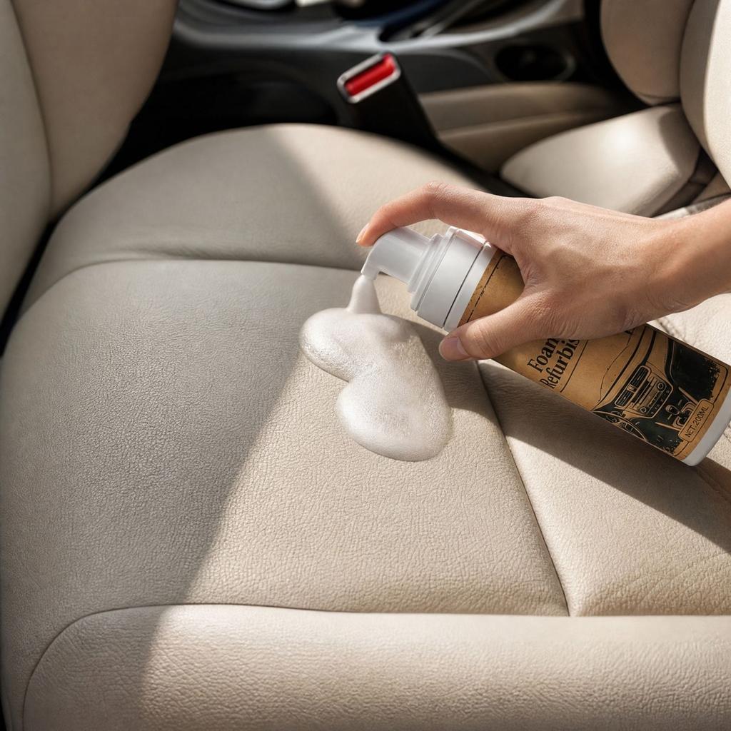 Car Cleaner Spray - No Rinse, Stain Remover with Polishing for Interiors