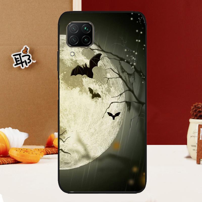 Gothic Horror Bats Full Moon For Huawei Nova 10 9 SE Nova 5T 11i 8i 3i Y90 Y91 Y70 Y60 Y61 P20 P30 P40 Lite P60 Pro Case