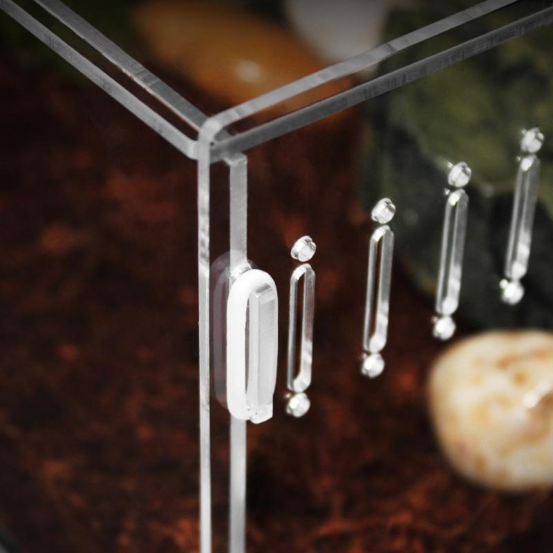 Insect Feeding Box Acrylic Clear Breeding Case for Spiders Reptiles Lizards Centipedes Small Snake 2 Size