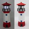Solar-Powered Rotating Lighthouse Ornament for Outdoor Gardens