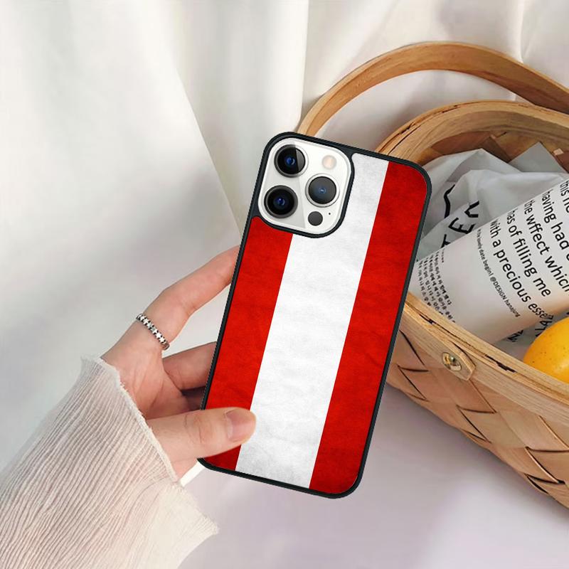 Austria Flag Phone Case For iPhone 17 Air 16e 15 14 11 12 13 Pro  MAX Plus Coque Cover Shell