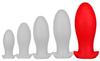 Saurus Egg XXL Silicone Plug 18.5 X 8.3cm Red - EggPlay - Silicone Plugs