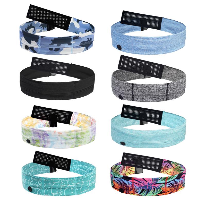 Adjustable Elastic Waist Pack with Water Bottle Holder and Phone Pocket
