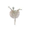 Crystal Girl Gift Clothing Accessories Korean style Ballet Girl Brooch Ballerina Pin Women's Brooch