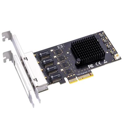 GLOTRENDS LE8445 2,5-Gbit/s-LAN-Karte, 4 Ports, 25001000100 Mbit/s NIC, RJ45-LAN-Ports (PCI-Express X4-Verbindung)