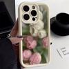 For iPhone 17 16 15 Pro Max 14 13 12 11 17 Air Case Aesthetic Rose Floral Case For iPhone 16E 7 8 Plus SE2 Shockproof Soft Cover