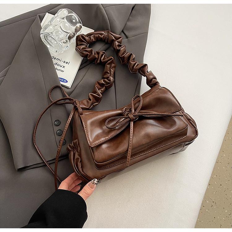 IELGY Fashionable All-Match Korean Version Small Square Bag Cute Bow