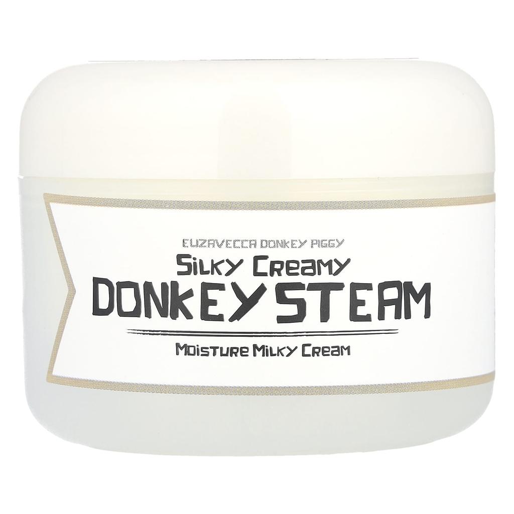 Donkey Piggy, Silky Creamy Donkey Steam, Moisture Milky Cream, 100G(3.53Oz)