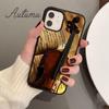 Wood Cello Violin Phone Case for iPhone 17 Air 15 16 16e 11 12 13 14 Pro Max Plus Cover coque Fundas Shell