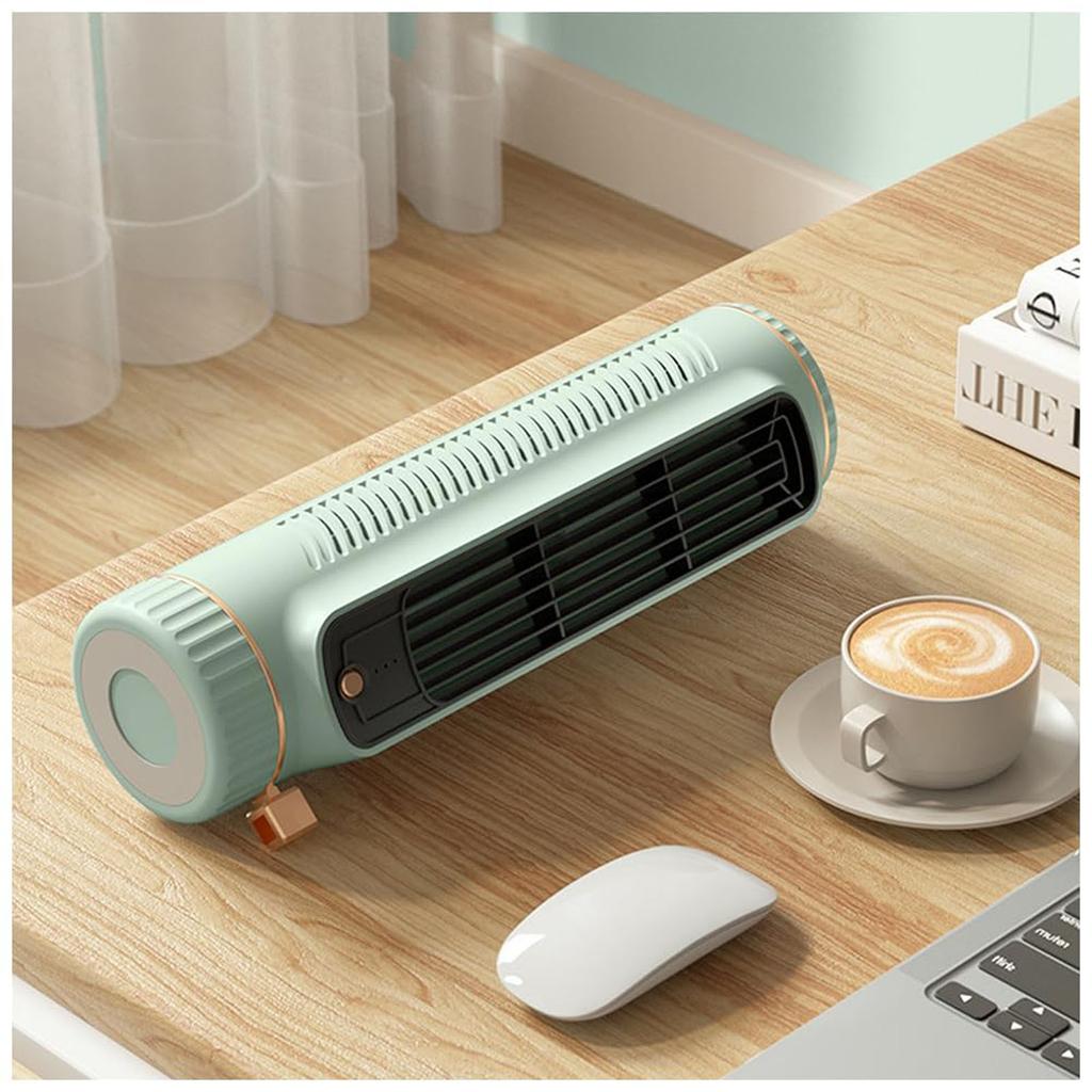 Quiet Tower Fan, Portable Automatic Remote Head Conditioner, Energy Saving & High Efficiency USB Personal Conditioner