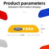 AKM1 4Pcs Car Door Sticker Safety Warning Reflective Mark For Ford S MAX Ranger Focus Fiesta Mondeo Kuga Mustang Escort KA Ecosport