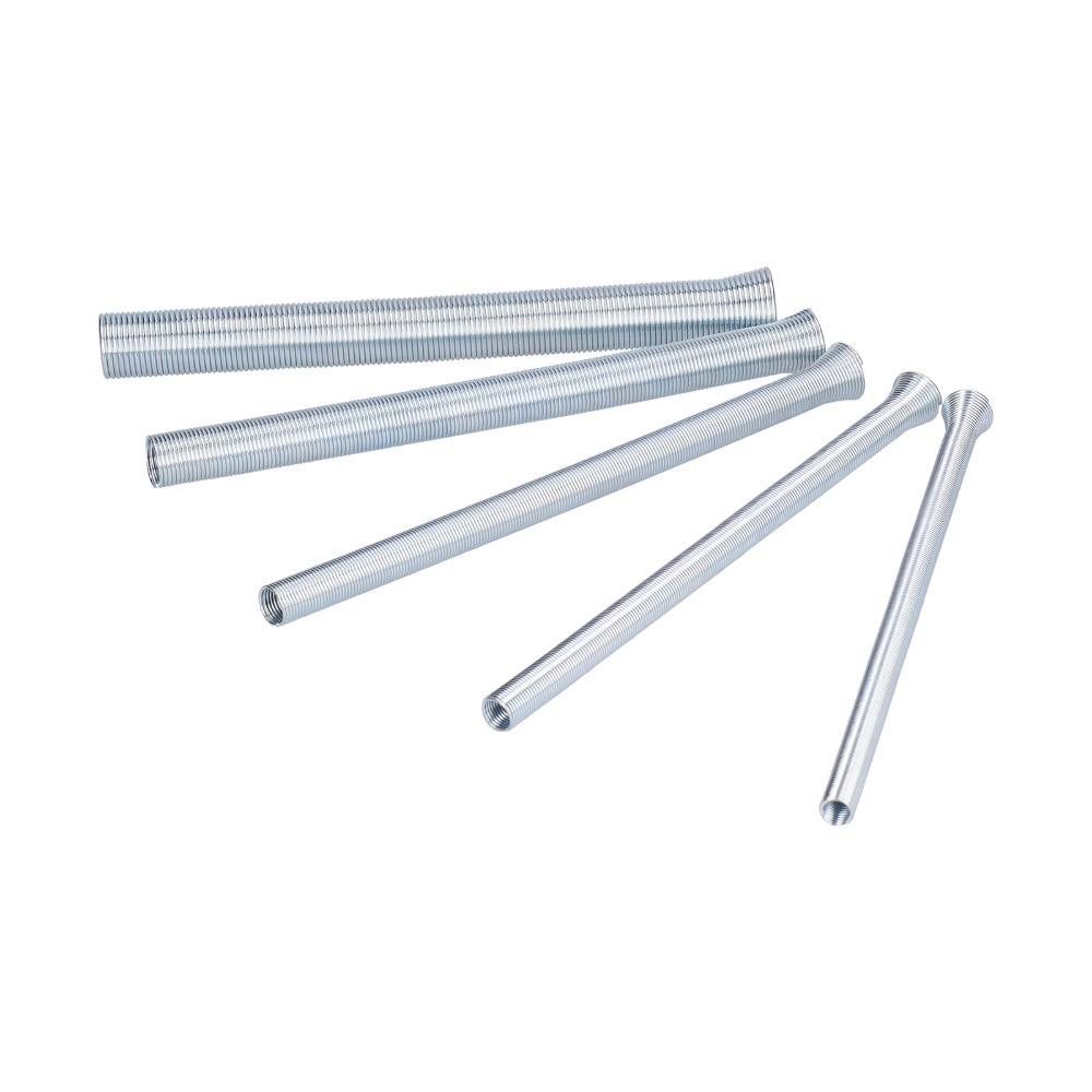 5 Pcs 1/4, 5/16, 3/8, 1/2, 5/8 Inch Spring Tubing Benders Kit Plumbing and Metalworking