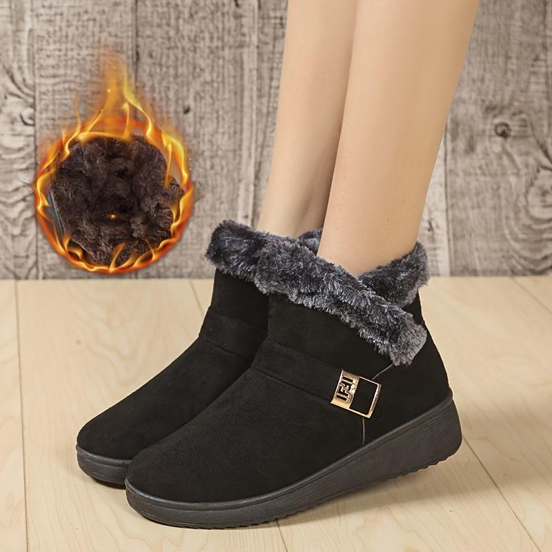 Winter Mother Shoes Plush Thickened and Warm, Middle-aged and Elderly Grandma Shoes, Non-slip Feet, Warm Feet, Snow Boots, Women