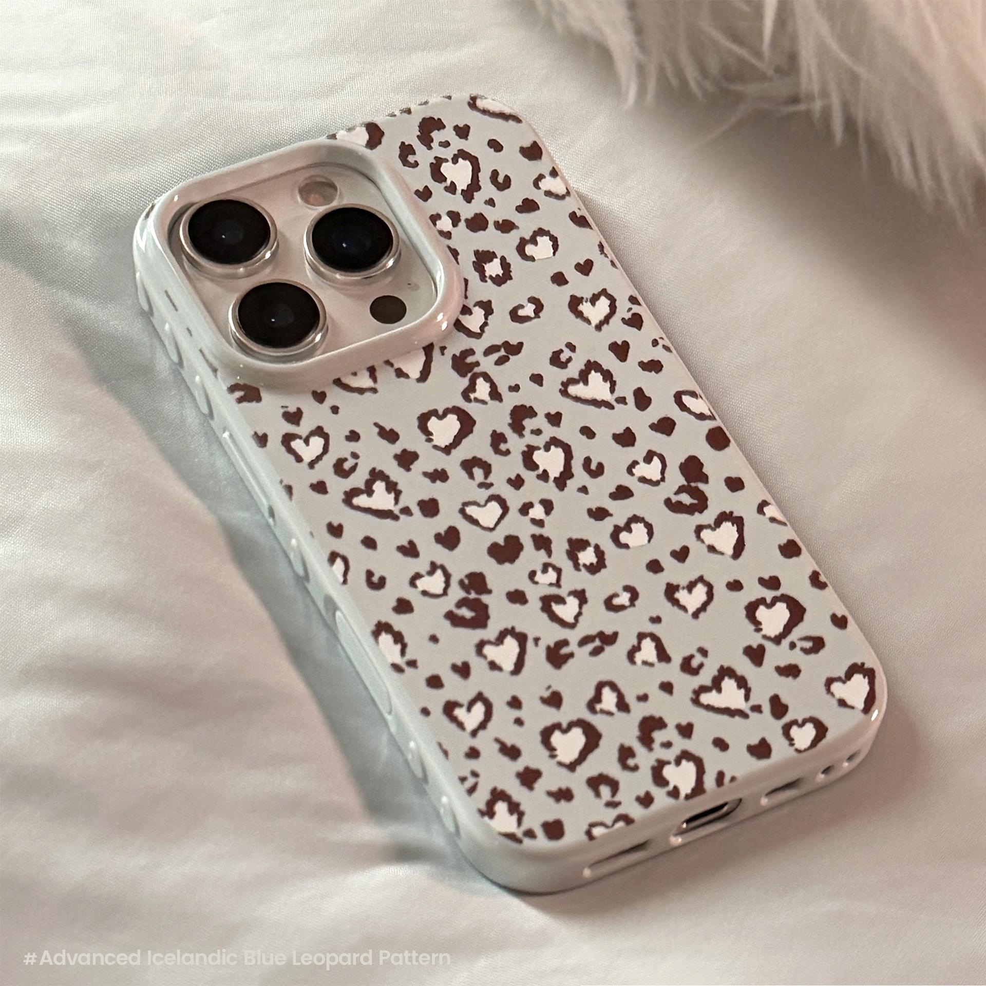 

Personalized Leopard Print for IPhone17promax for Apple 16 Mobile Phone Case 15 for 12 Retro Blue 14 Soft Case 14 Anti-fall 12/12pro