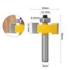 3 peças/conjunto de ferramentas de trabalho em madeira para porta de vidro, cortador de tábuas, brocas de roteador, haste 1/2, haste 12 mm, haste 8 mm, tipo T, ponta esférica