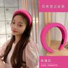 Candy Color Sponge Hairband Women Korean Celebrity Headband Wide-Brimmed Heightened Washing Face Girls Hair Accessories