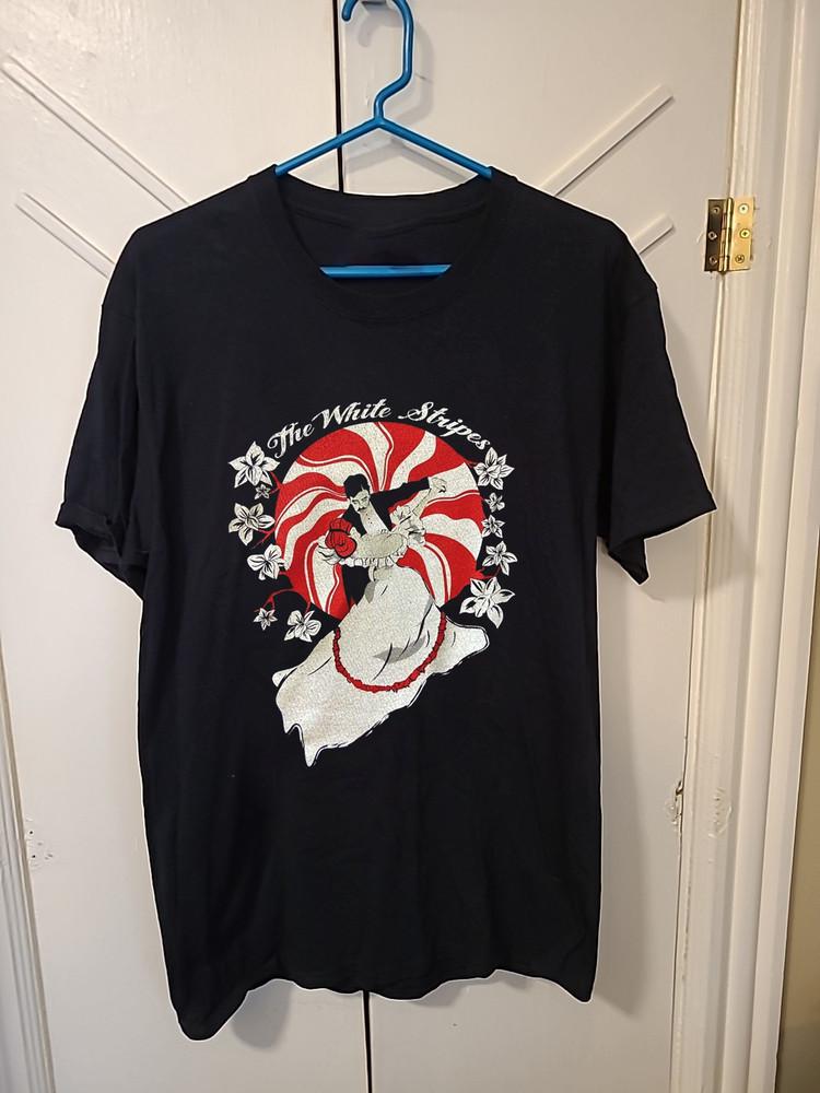 Hot The White Stripes Band Seven Nation Army Shirt Black S to 5XL CK080 Unisex T-Shirt L