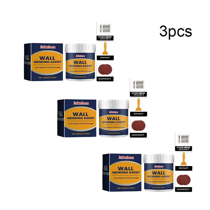 JAKEHOE Wall Repair Paste Kit Wall Hole Peeling Home Patching Paste Cracked Nail Eye Wall Paint Kit