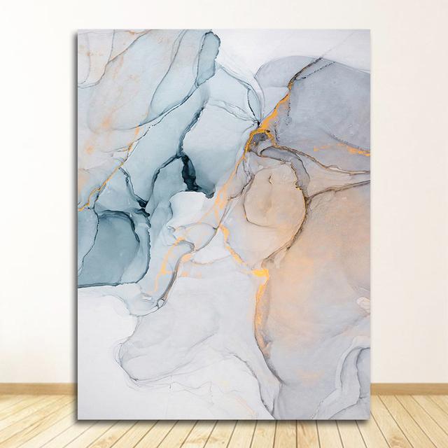 Wall Pictures Geometric Print Living Room Decor Poster Decorative Marble Abstract Canvas Painting Alcohol Ink Posters And Prints No Frame