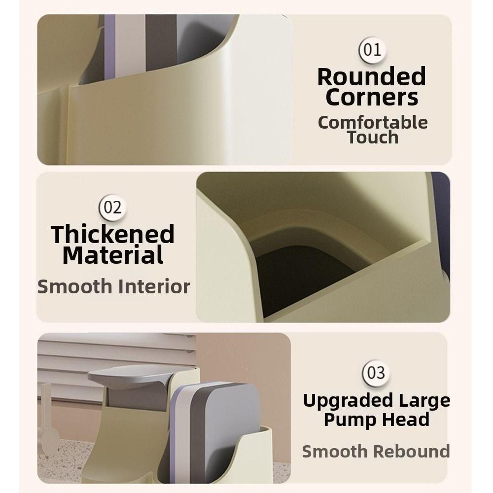 Dozownik mydła w płynie 2 w 1 Szczelny ze ściereczką gąbkową Podwójny dozownik mydła Praktyczny pojemnik na mydło w płynie typu naciskowego