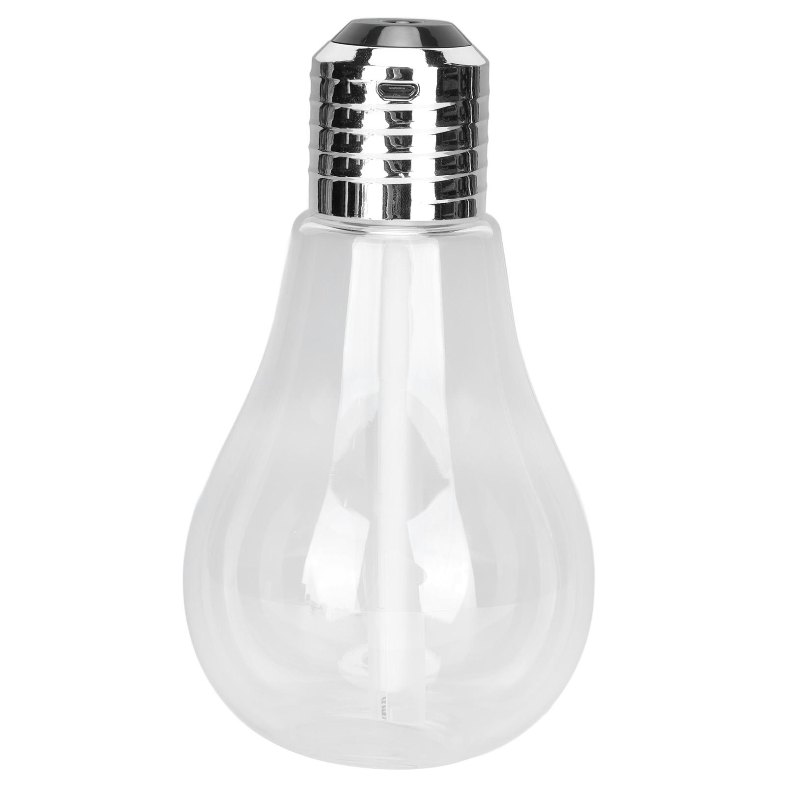 

Bulb Humidifier Portable Mini Humidifier Home Office Car Baby Sleep Bedroom DecorationSilver серебряный