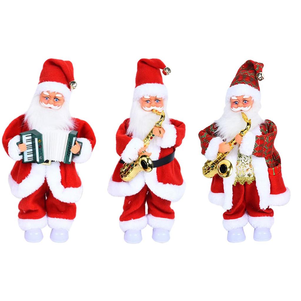 Santa Claus Toy Electric Holiday Atmosphere Gift Decoration Wiggle Toy Ornament Twerking Santa Claus for Christmas Kids Children