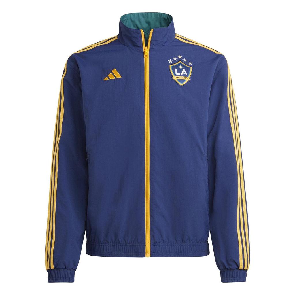 Adidas Mens LA Galaxy 3 Stripes Anthem Jacket