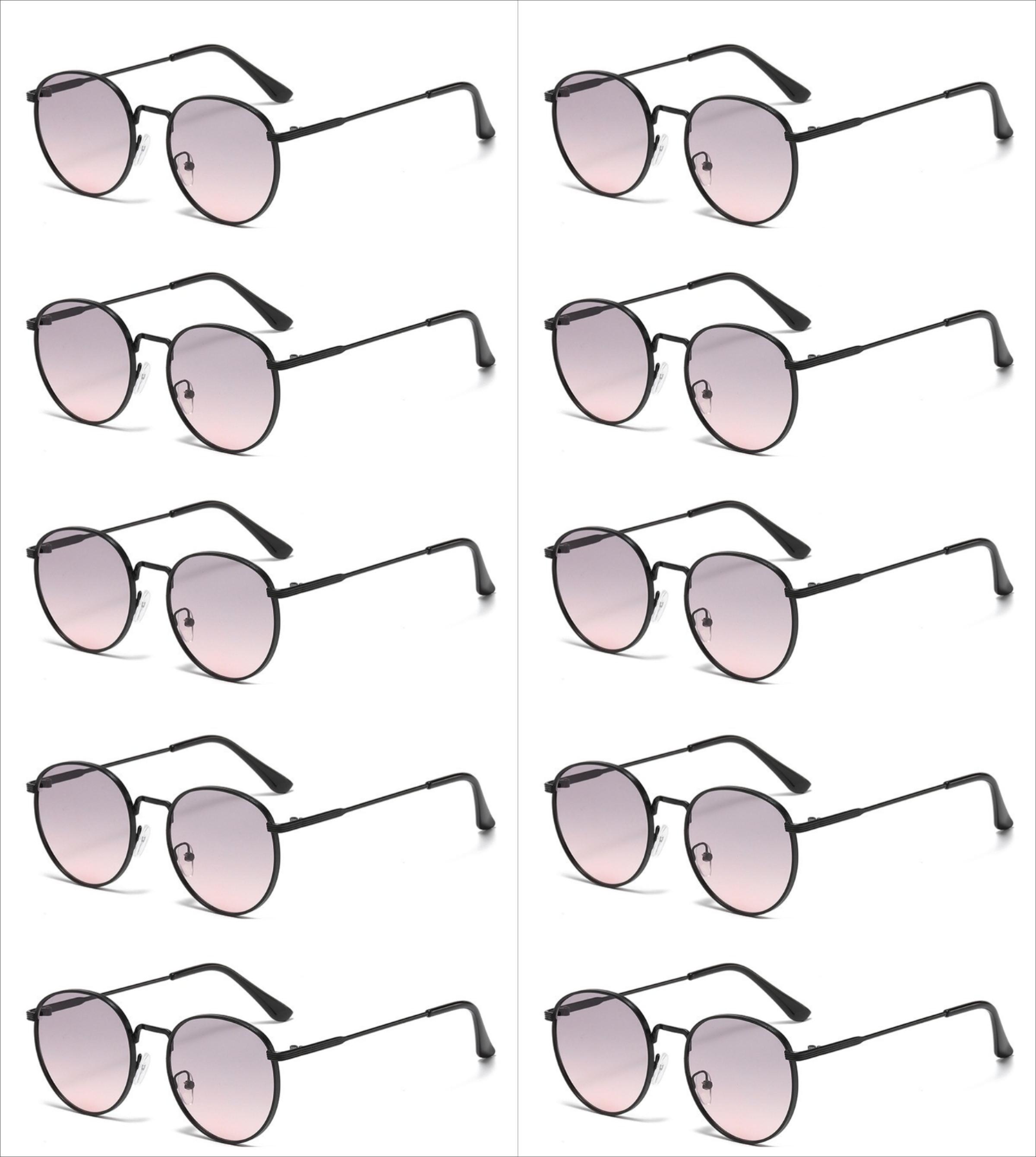 

10 шт. Ретро Океанские Солнцезащитные очки Устойчивые к УФ-лучам Модные Трендовые Унисекс Солнцезащитные очки