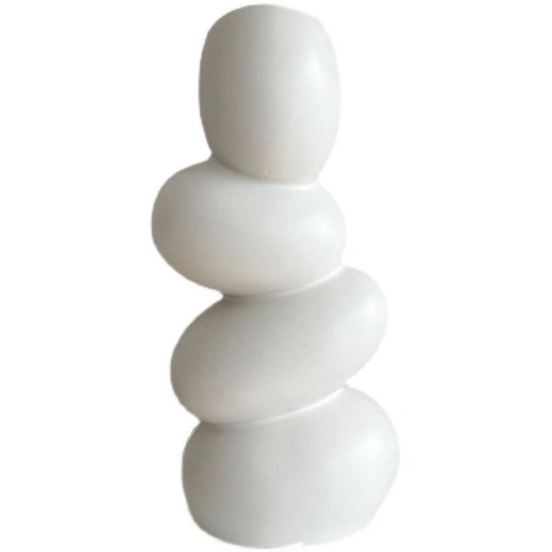 Nordic Ins Style Light Luxury Plain Embryo Ceramic Vase Living Room Porch TV Cabinet Home Flower Arrangement Decorative Vase
