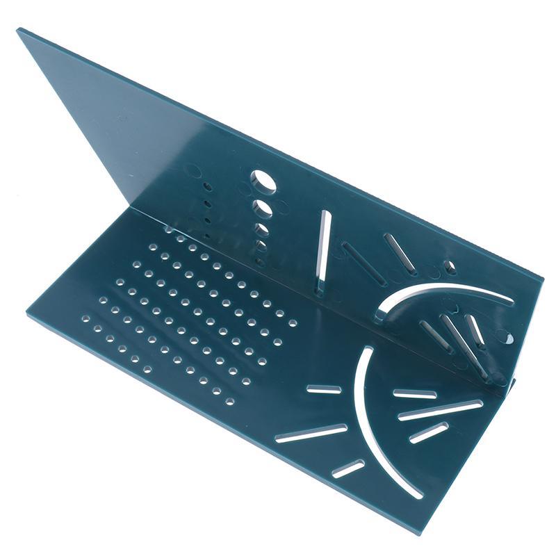 

Многофункциональный угловой столярный шаблон: 3D Шаблон «Елочка» для разметки с позиционированием перфорации, Инструмент для плотников и профессиональных декоративных проектов green,1pc