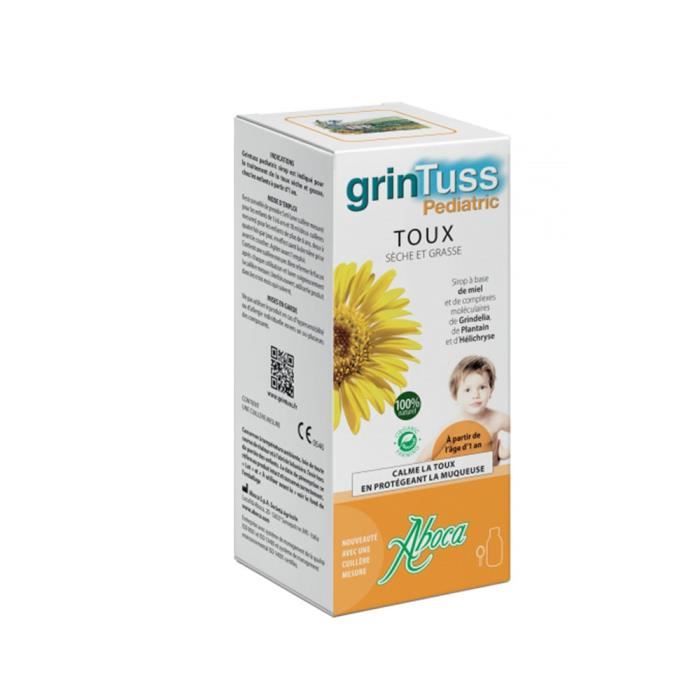 Aboca Grintuss Pediatric Sirop Toux Sèche et Grasse 128g