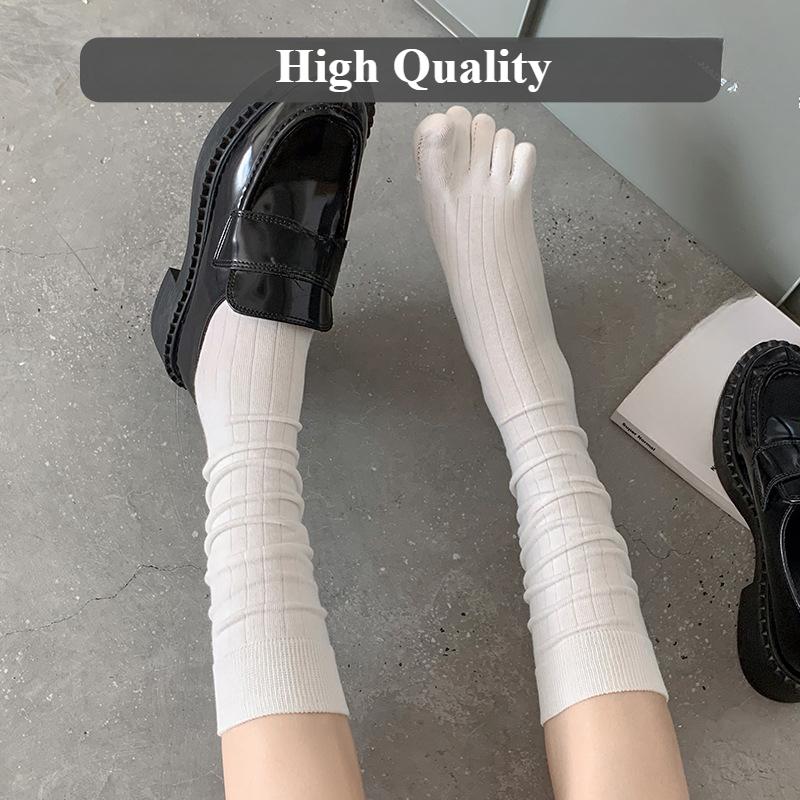 3 Pairs Toe Socks Women Men Long Calf Socks with Separate Fingers High Quality Cotton Five Finger Socks Women Stockings