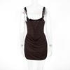 Women's European & American Sexy Fishbone Slim Fit Backless Spaghetti Strap Dress - Hot Girl & Mature Style