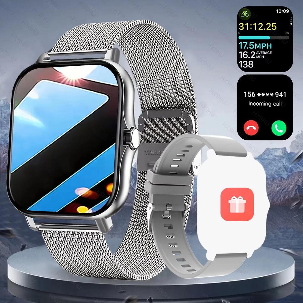 2026 New Smart Watch for Men Women Gift Full Touch Screen Sports Fitness Watch Bluetooth Call Digital Smartwatch