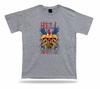 Camiseta Camiseta Ideia de Presente de Aniversário Ninho do Inferno Caveira Pássaro Maligno com Asa Emblema Pintinho