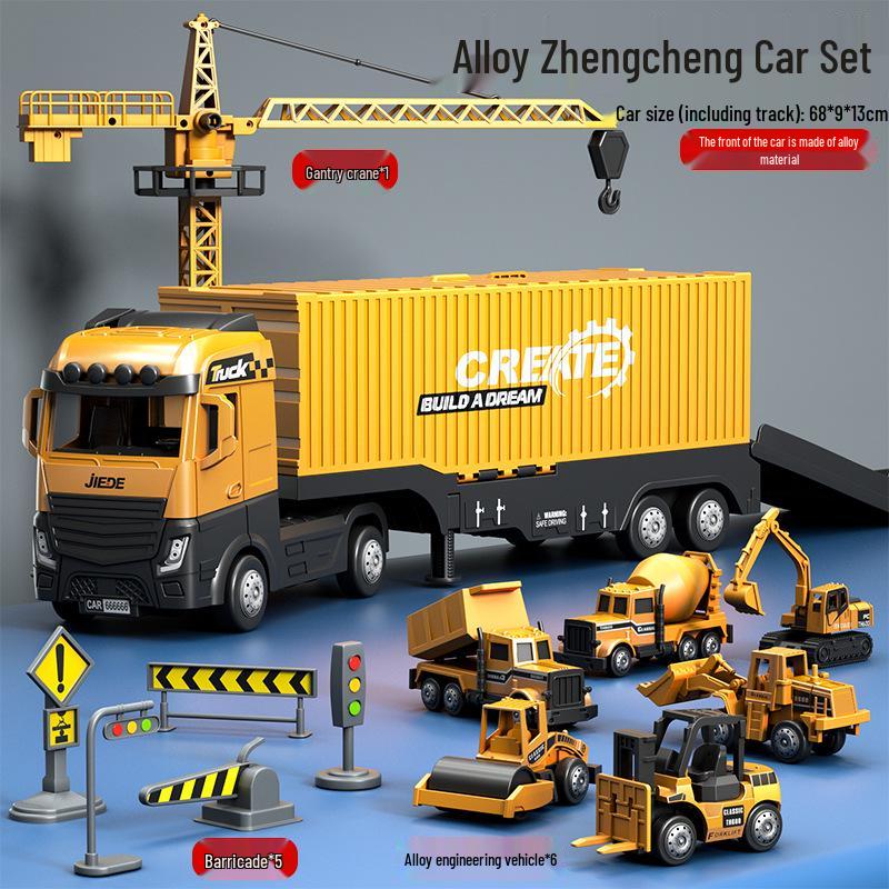 

Большой набор детских строительных машин из сплава: Экскаватор, Кран и Игрушечная машинка для хранения