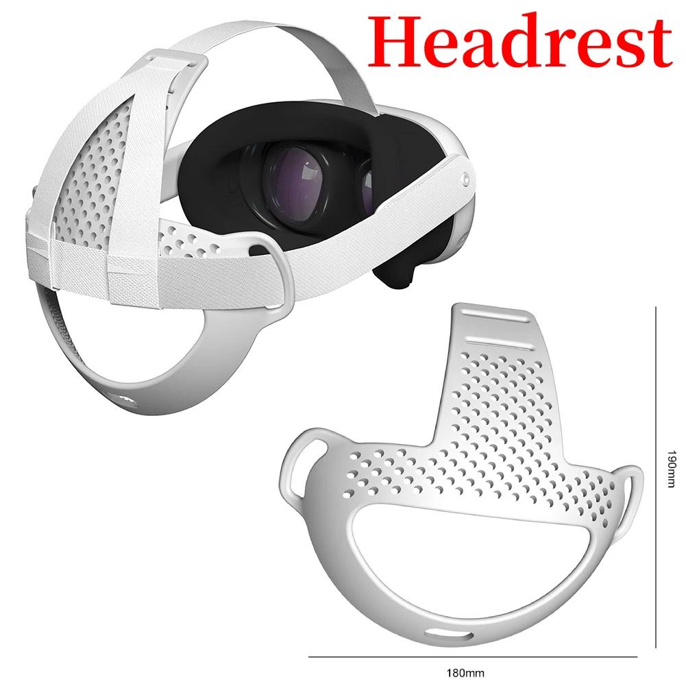 For Meta Quest 3 Accessories Silicone Protective Cover Shell Case VR Headset Head Face Cover Eye Pad VR Bag For Oculus Quest 3