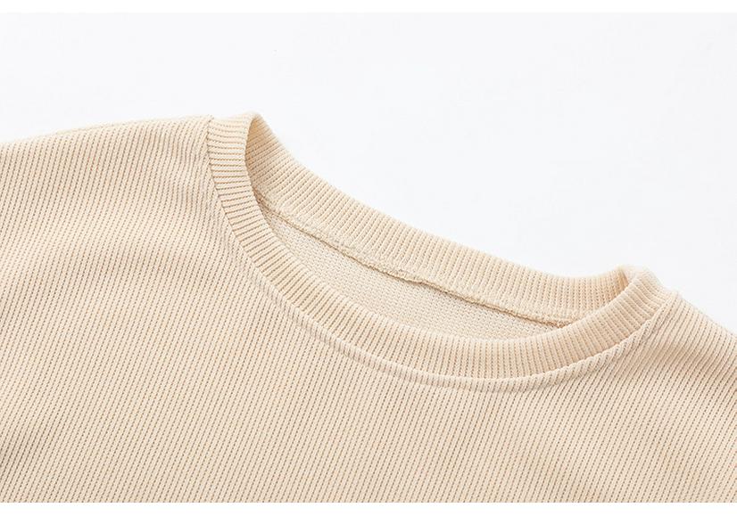 Plus Size Women's Casual Solid Color Long Sleeve Round Neck Hoodie