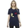 Looney Tunes Womens/Ladies Tweety Love Heart Cotton Boyfriend T-Shirt