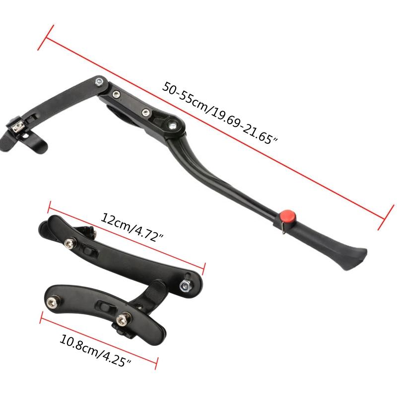 Adjustable Bike Side Stand Anti-abrasion Strong Support Alloy High Hardness Non-slip Kick Stand Cycling Bike Supplies