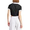 adidas Originals Trefoil Letter Logo Print Short Sleeve T-Shirt Women Tops Black IR9780