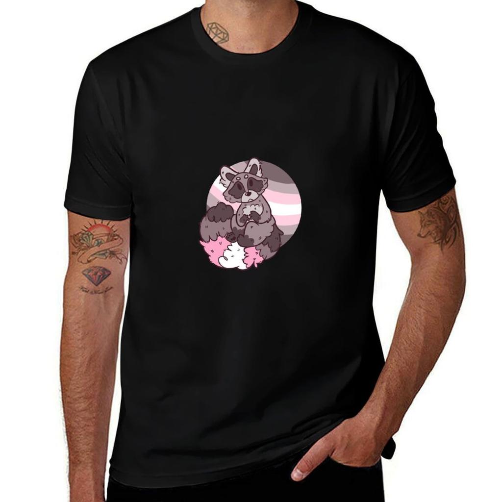 Pride Raccoon Demigirl Tshirt Plus Size All Match Tee Shirt Tshirt
