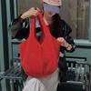 Women Crochet Tote Candy Bag Fashi Knitted Large Capacity Woven Shoulder Bags Solid Color Simple Shopping Bag for Summer Beach