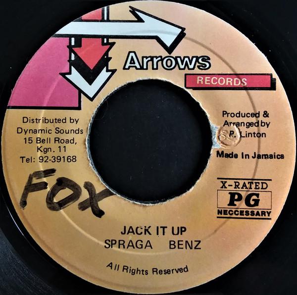 

7-дюймовая пластинка SPRAGGA BENZ - Jack It Up НЕТ Стрелки Records Ямайка Регги, Ска и Даб Б/У