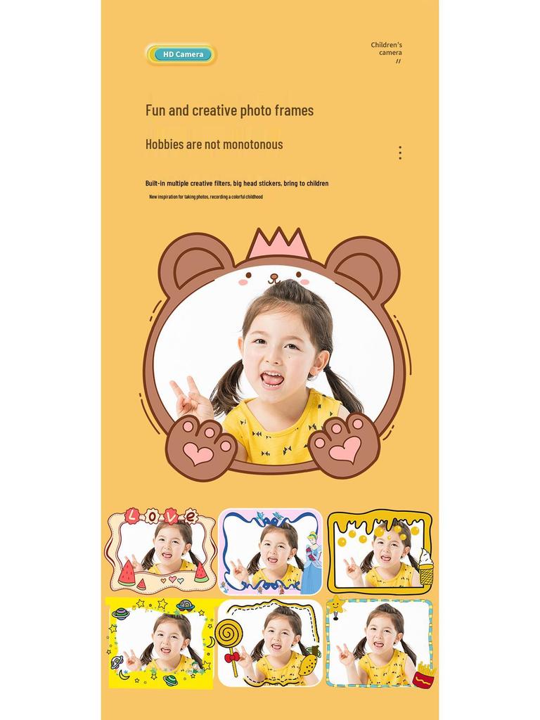 Children's Instant Camera: Capture Photos & Videos with Thermal Printing - HD Smart Photo Toy & Festive Gift