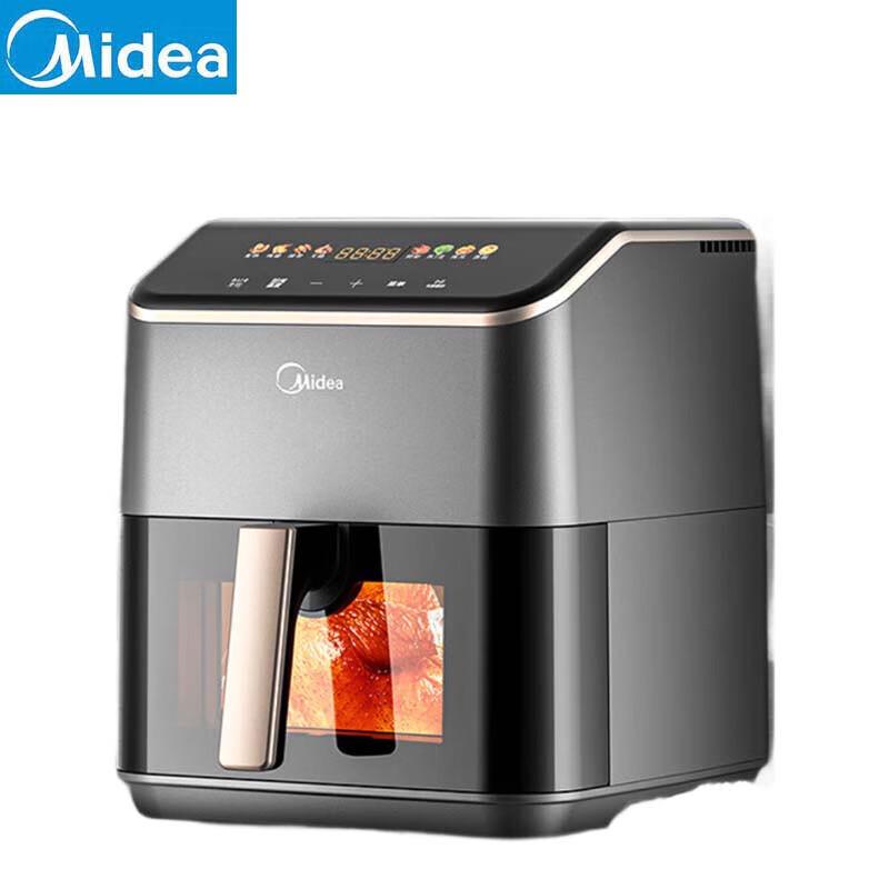 Midea AI Smart Air Fryer with Visual Window, 5.3L CN plug (adapter included)