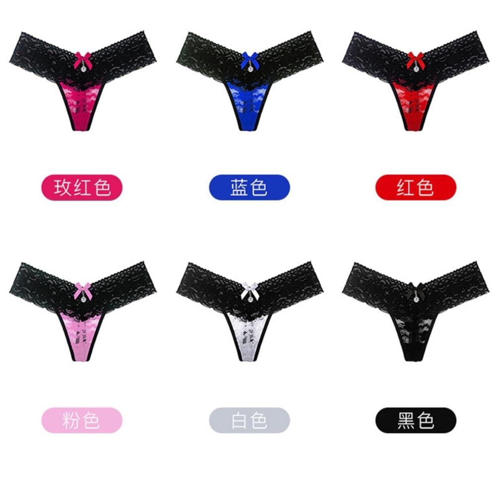 Lace Low-rise Thongs Women's Sexy Hot Transparent Panties Seamless T-pants Sexy Panties Thongs