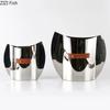 Silver Geometric Metal Vase Table Decoration Flowers Arrangement Artificial Flowers Decorative Vases Room Aesthetic Decor