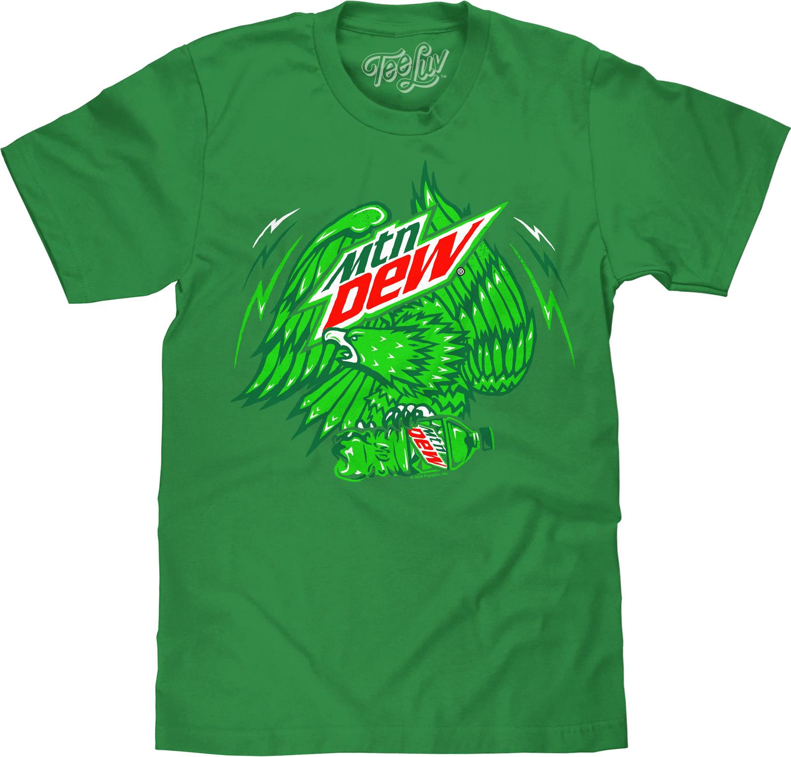 Mountain Dew Eagle Mens T Shirt Green XXXL
