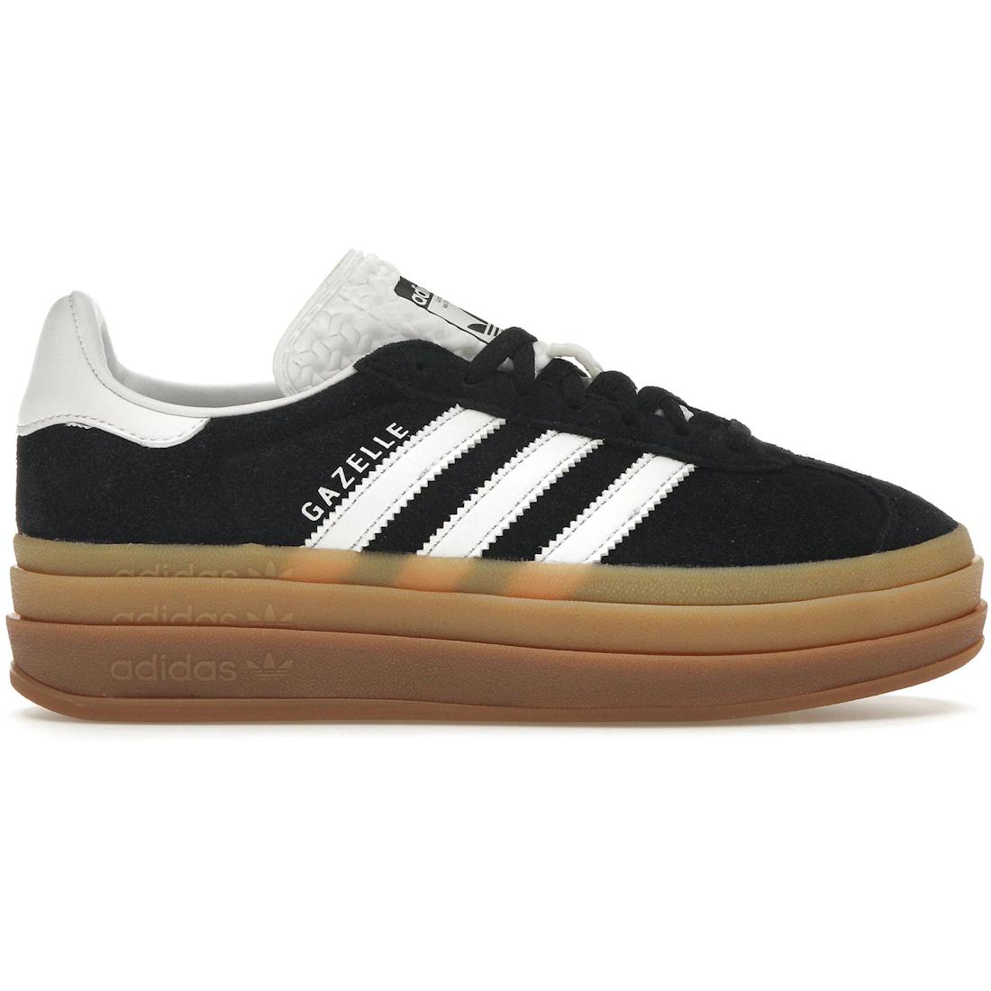

Кроссовки adidas Gazelle Bold Черно-белые с резиновой подошвой (Женский)(IE0876) 38